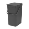 BRABANTIA Abfallbehälter Sort und Go 12 L grau