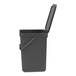 BRABANTIA Abfallbehälter Sort und Go 12 L grau