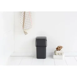 BRABANTIA Abfallbehälter Sort und Go 12 L grau