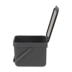 BRABANTIA Abfallbehälter Sort und Go 6 L grau