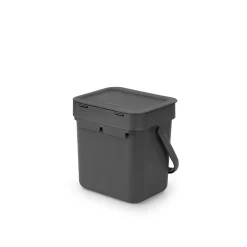 Brabantia Abfalleimer Sort & Go 18,8 x 18,1 x 13,9 cm grau