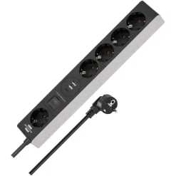 Brennenstuhl 5-fach Steckdosenleiste mit Power-Delivery 1,5m