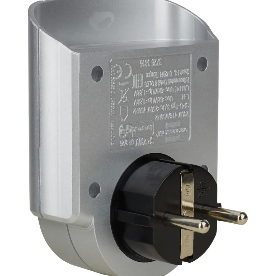 Brennenstuhl Steckdosenadapter Primera-Line Überspannungsschutz silber/schwarz