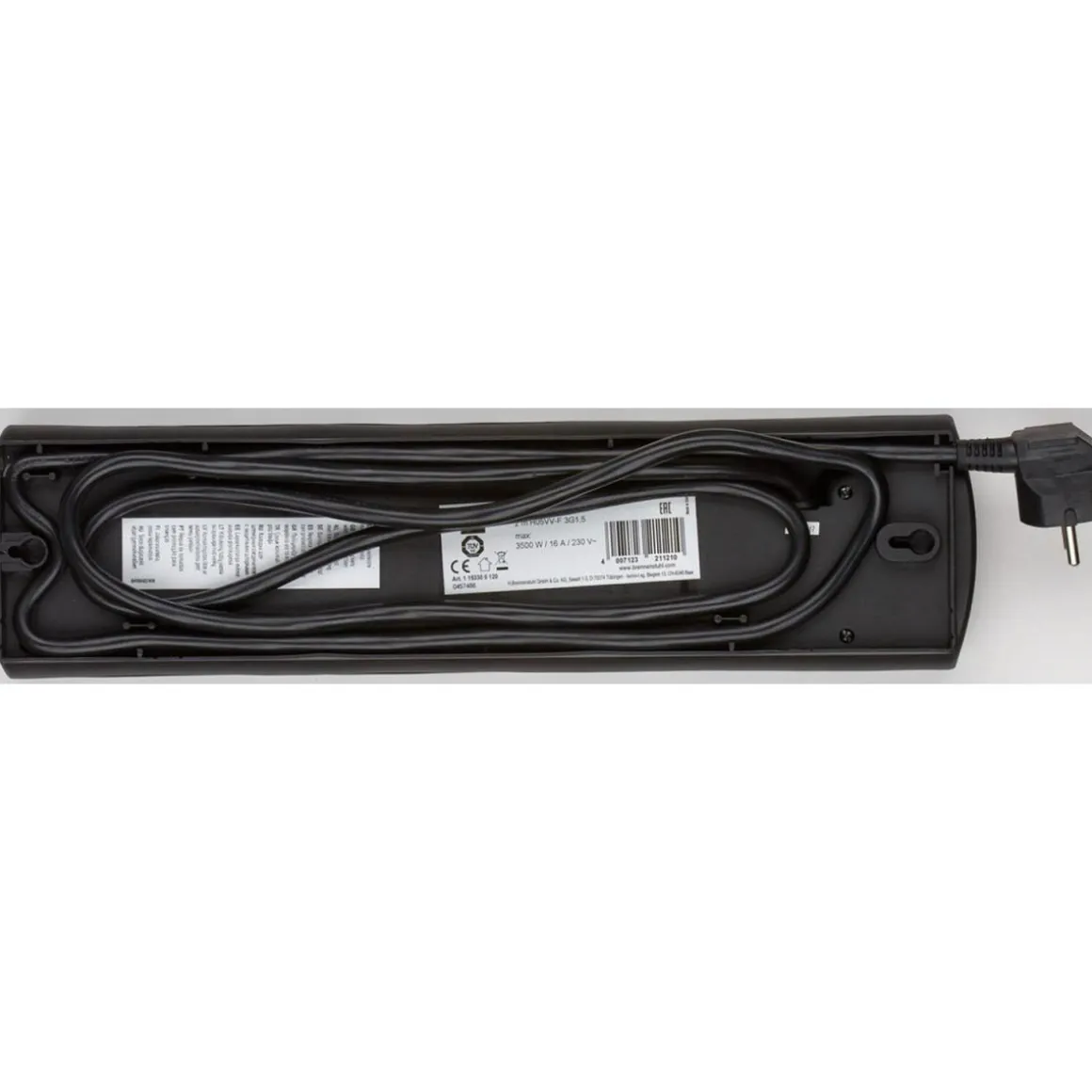 Brennenstuhl Steckdosenleiste Primera-Line mit Schalter 10-fach schwarz