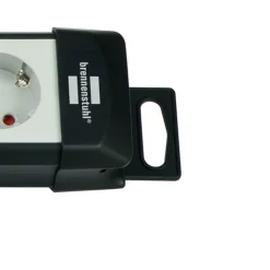 Brennenstuhl Steckdosenleiste Premium-Line 6-fach3 Schalter 3 m Kabel grau