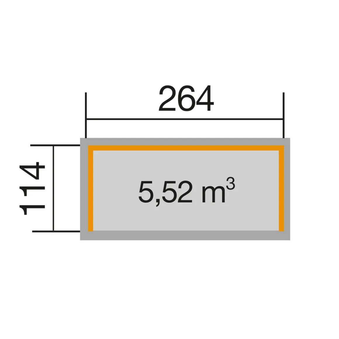 Brennholzlager 663 B Größe 2