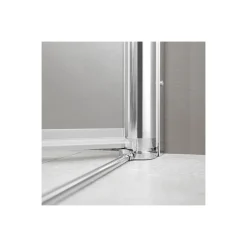 Breuer Drehfalttür Elana Komfort 4-teilig für Nische alu chromeffekt Klarglas 1400 mm