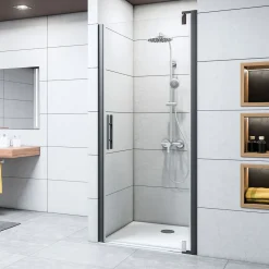 Breuer Drehtür Europa Design für Nische Anschlag rechts schwarz matt Intima 1000 mm