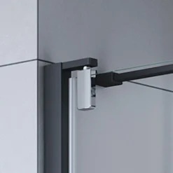 Breuer Drehtür Europa Design für Nische Anschlag rechts schwarz matt Intima 1000 mm