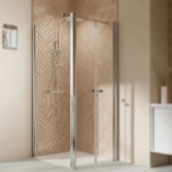 Breuer QUICK72 Elana 2.0 Seitenwand links für Pendeltür Alu silber matt Klarglas 1000 mm