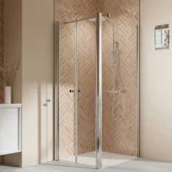 Breuer QUICK72 Elana 2.0 Seitenwand rechts für Pendeltür Alu silber matt Klarglas 800 mm