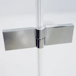 Breuer Runddusche Panorama Drehtür Radius 500 alu chromeffekt Klarglas 800/900 mm