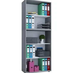 Büroregal Lona XXL ohne Türen grau