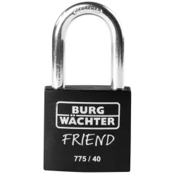 Burg Wächter Zylinder-Vorhängeschloss 775 40 35 39,6 x 76,6 x 15,8 mm schwarz
