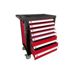 Burgmann Werkstattwagen-Set 7 Schubladen 12-teilig