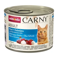 Carny Cat Adult Rind und Kabeljau und Petersile 200g Dose