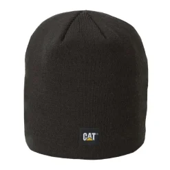 CAT Strickmütze Logo Knit fein schwarz
