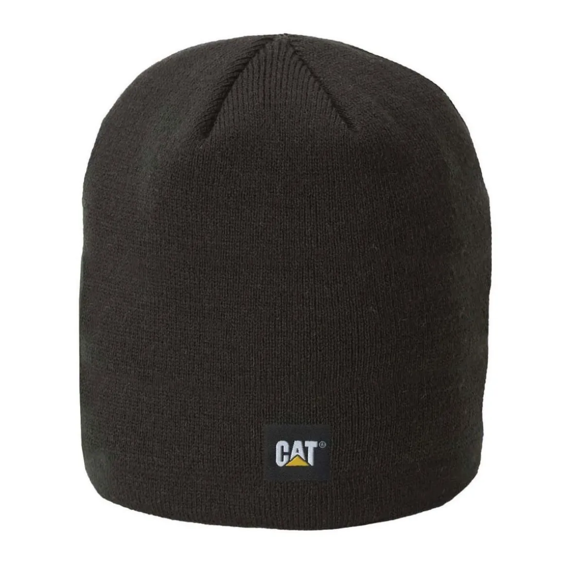 CAT Strickmütze Logo Knit fein schwarz