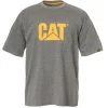CAT T-Shirt Logo grau Größe XL