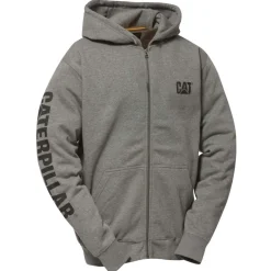 CAT Zip Hoodie Banner Gr. XL dunkelgrau