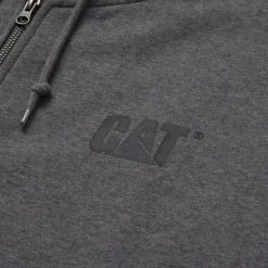 CAT Zip Hoodie Banner Gr. XL dunkelgrau