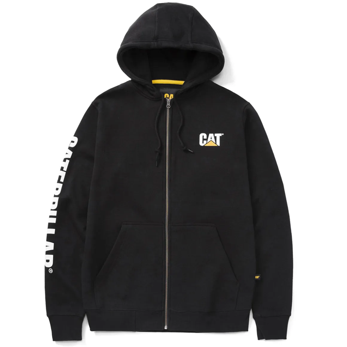 CAT Zip Hoodie Banner Gr. 2XL schwarz