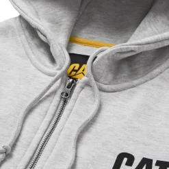 CAT Zip Hoodie Banner grau Gr. XL