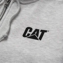 CAT Zip Hoodie Banner grau Gr. XL