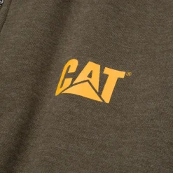 CAT Zip Hoodie Banner oliv Gr. XL
