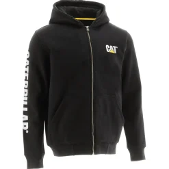 CAT Zip Hoodie Banner schwarz Gr. M
