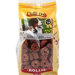 Classic Dog Snack Rollis mit Lachs 500g
