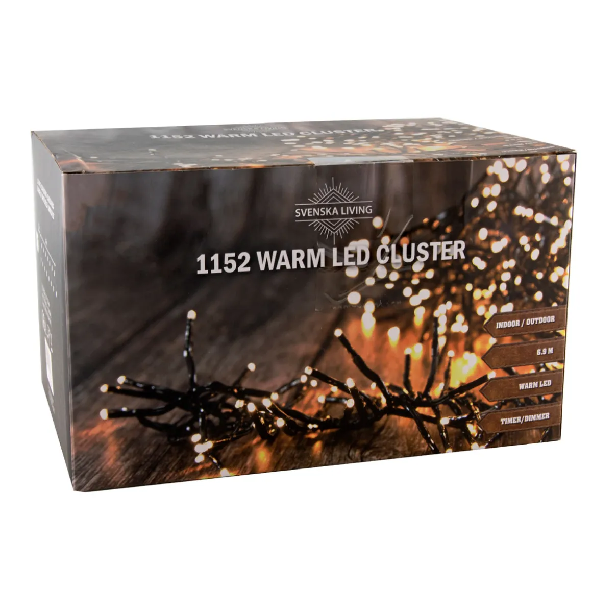 Cluster 1152LED warmweiss IP44 Timer6.9M 1,5M