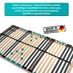 Coemo 7-Zonen Lattenrost DRÖMSON 28 Federleisten starr 90 x 200 cm