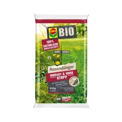 Compo BIO Rasendünger Unkraut & Moos Stopp 5,5 kg für 110 m²