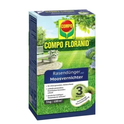 Compo FLORANID Rasendünger mit Moosvernichter für 100 m² 3 L
