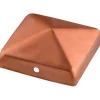 Connex Pfostenkappe ohne Kugel 7 x 7 cm Kupfer