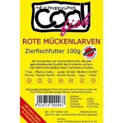 CoolFish Rote Mückenlarven gefroren 100 g Tafel