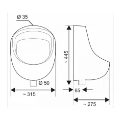 Cornat Urinal Komplettset