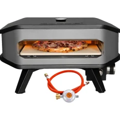 COZZE Pizzaofen Gas mit Thermometer und Pizzastein