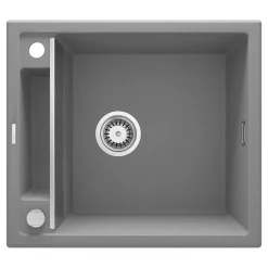 deante 1 Becken Granitspüle MAGNETIC ohne Abtropffläch grau metallic