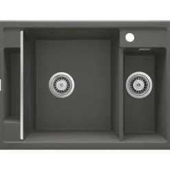 deante 1,5 Becken Granitspüle MAGNETIC ohne Abtropffläch anthrazit metallic