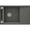 deante 1 Becken Granitspüle MAGNETIC mit Abtropffläch anthrazit metallic