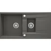 deante 1,5 Becken Granitspüle ERIDAN mit Abtropffläch anthrazit metallic