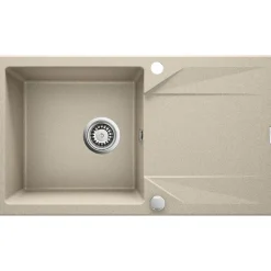 deante Granit-Einbauspüle Evora sand 78 x 44 cm