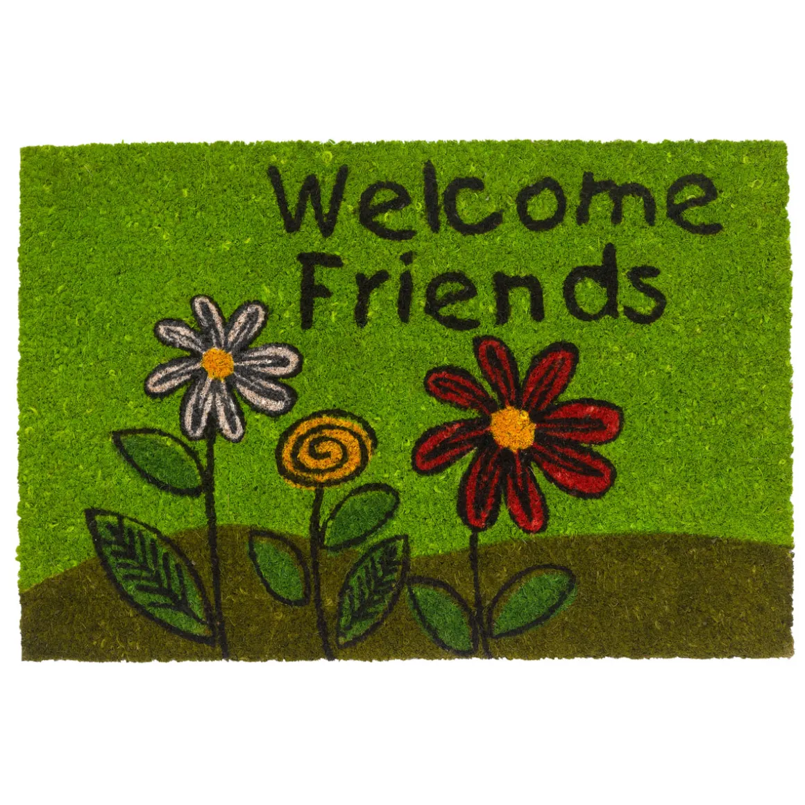 Decor-Kokosmatte Welcome Friends 40 x 60 cm