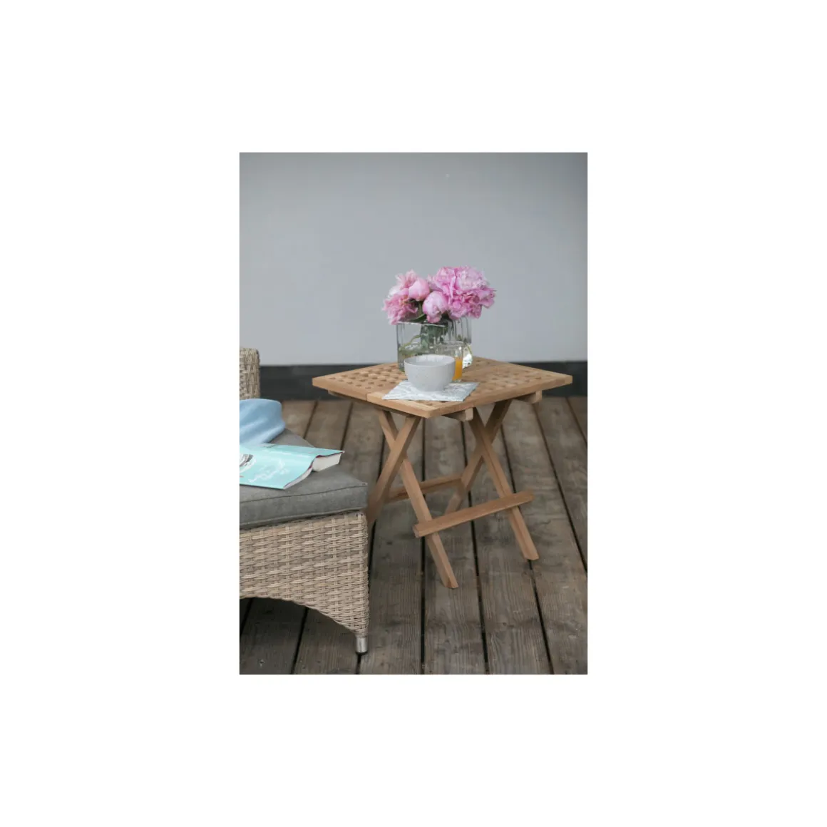 deVries Beistelltisch Woodie 50 x 50 cm