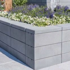 Diephaus Mauerstein Straight Quarz mit Glimmer 45 x 22,5 x 16,5 cm