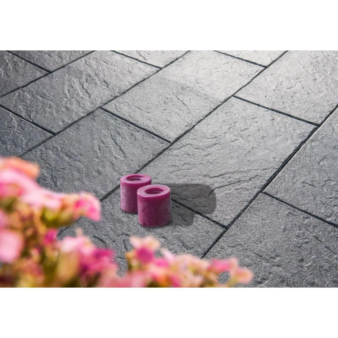 Diephaus Terrassenplatte No.1 Structure 60 x 40 x 4 cm Basalt