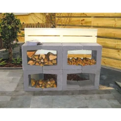 Diephaus U-Stein grau 40 x 40 x 40 cm