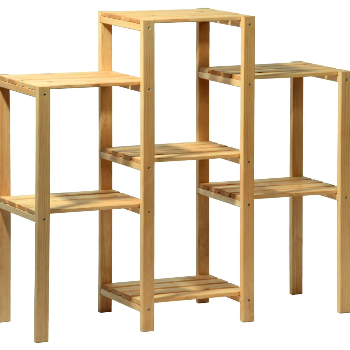 dobar Blumenregal 7-flächig 87 x 97 x 31 cm braun